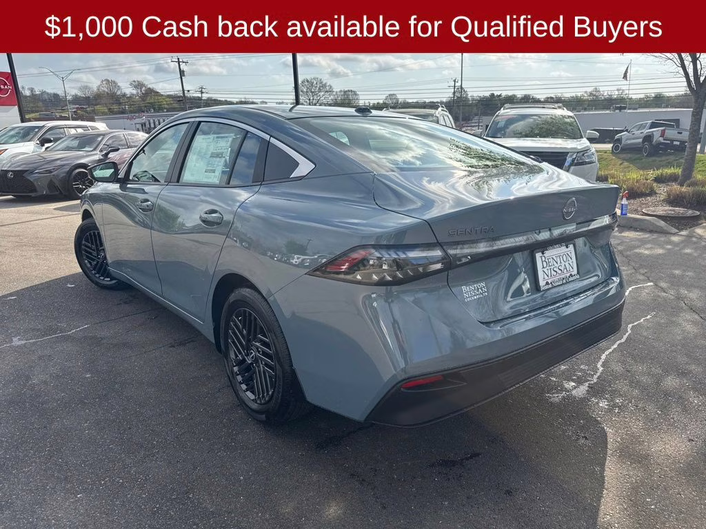 2026 Atlantic Gray Metallic Nissan Sentra SV FWD Sedan