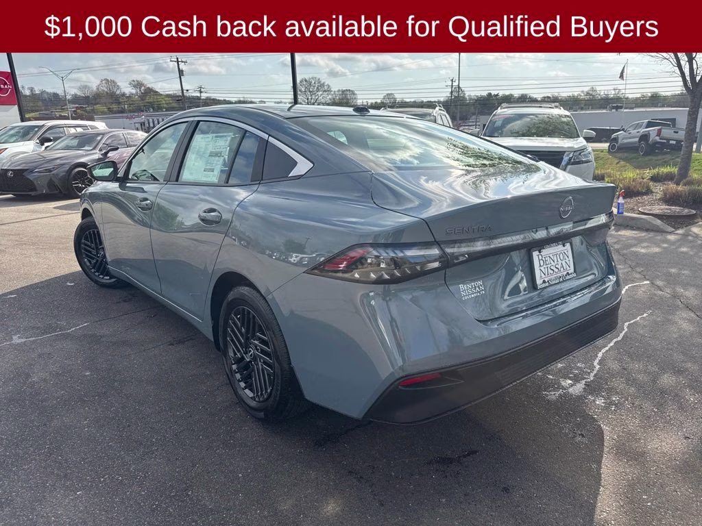 2026 Atlantic Gray Metallic Nissan Sentra SV FWD Sedan