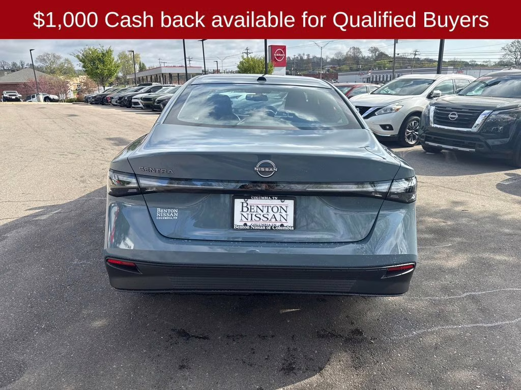 2026 Atlantic Gray Metallic Nissan Sentra SV FWD Sedan