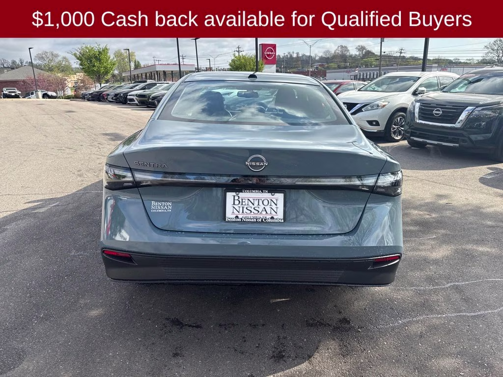 2026 Atlantic Gray Metallic Nissan Sentra SV FWD Sedan