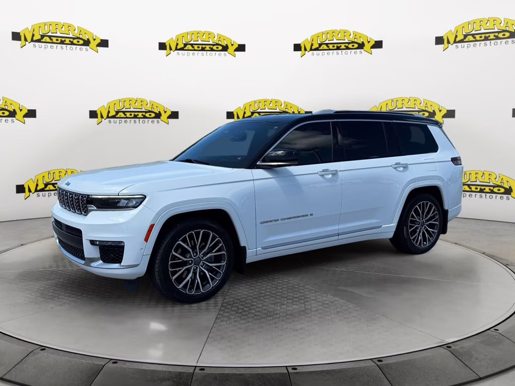 2021 Bright White Clearcoat Jeep Grand Cherokee L Summit 4X4 SUV