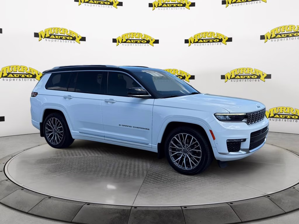 2021 Bright White Clearcoat Jeep Grand Cherokee L Summit 4X4 SUV