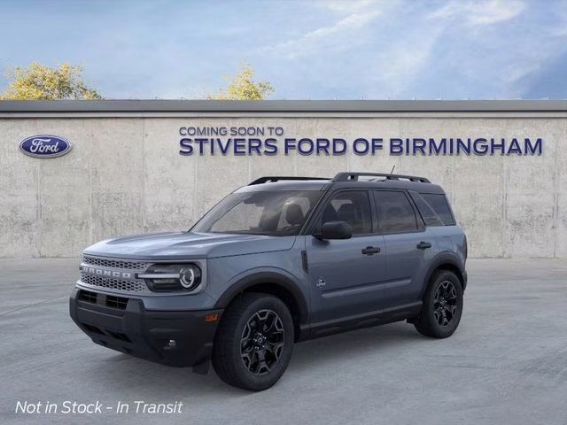2026 Azure Gray Metallic Tri-Coat Ford Bronco Sport Outer Banks 4X4 SUV