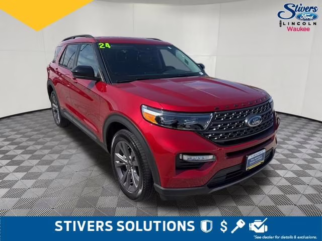 2024 Red Metallic Ford Explorer XLT 4X4 SUV