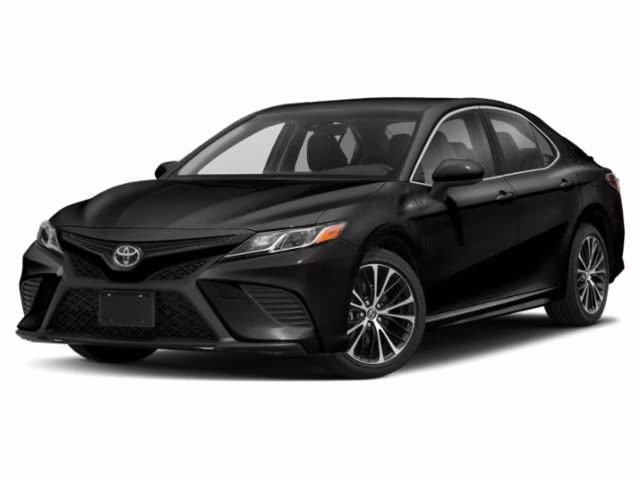 2018 Midnight Black Metallic Toyota Camry SE FWD Sedan