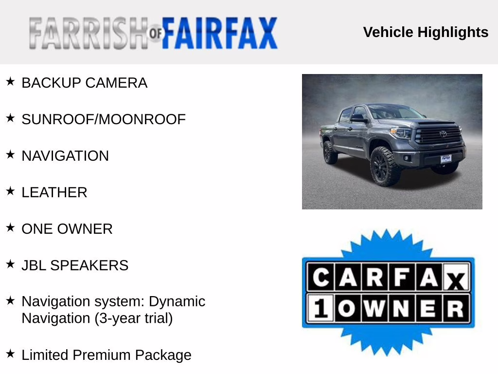 2021 Magnetic Gray Metallic Toyota Tundra Limited 4X4 Truck