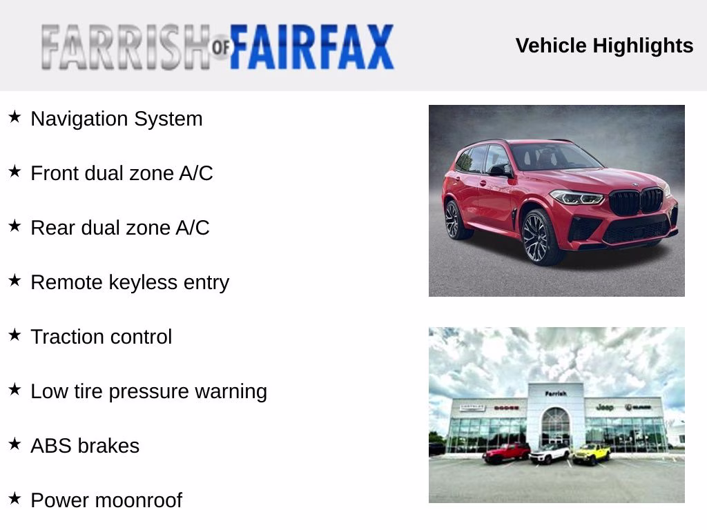 2021 Toronto Red Metallic BMW X5 M COMPETITION AWD SUV