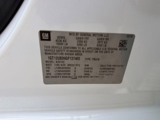 2016 Summit White GMC Sierra 2500HD Denali 4X4 Truck