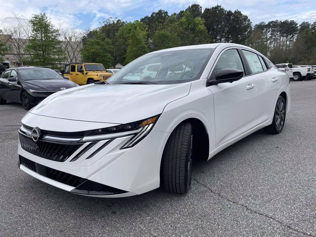 2026 Aspen White Tricoat Nissan Sentra SL FWD Sedan