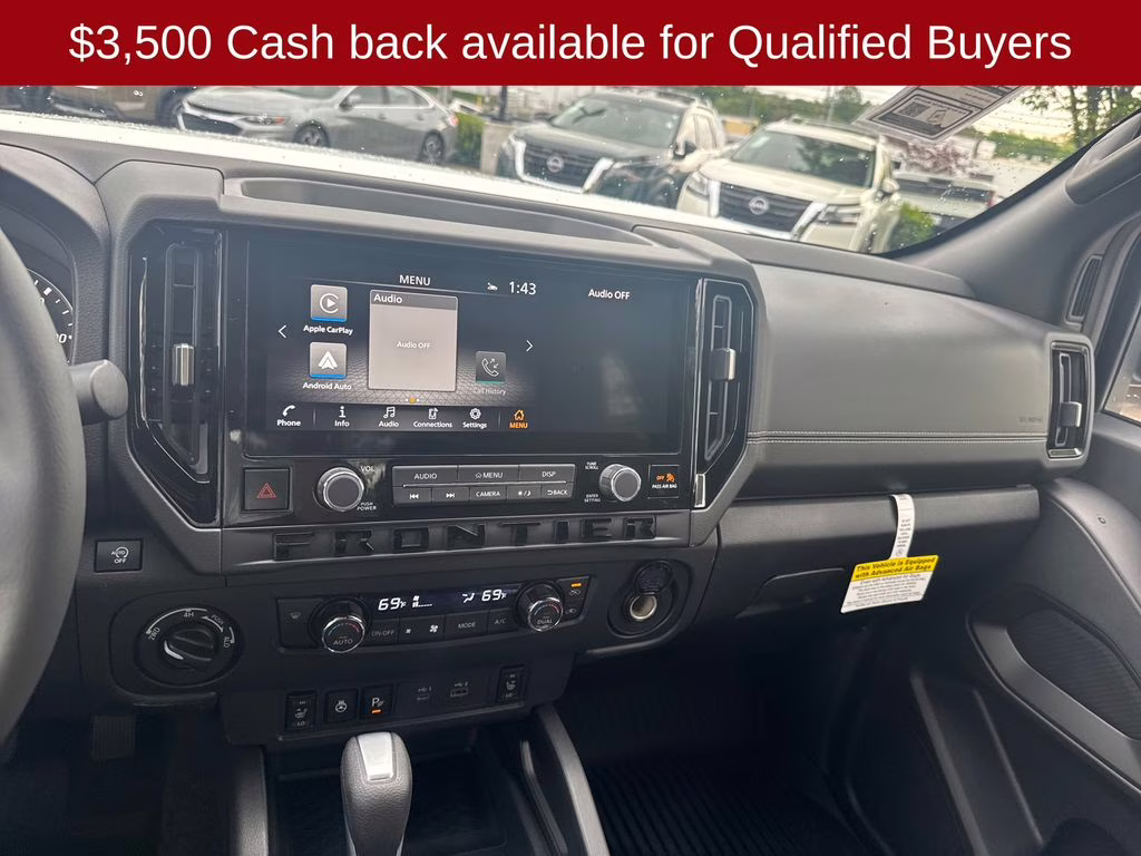 2026 Glacier White Nissan Frontier SV 4X4 Truck