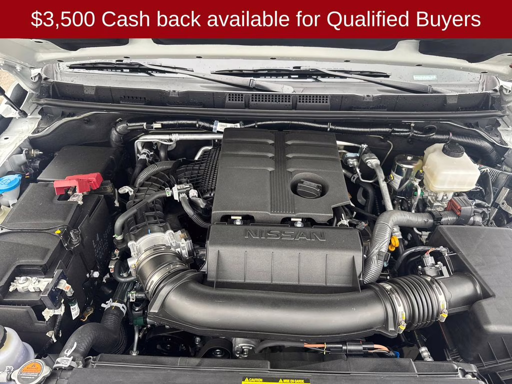 2026 Glacier White Nissan Frontier SV 4X4 Truck