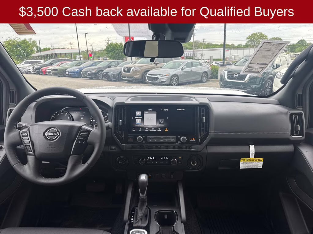 2026 Glacier White Nissan Frontier SV 4X4 Truck