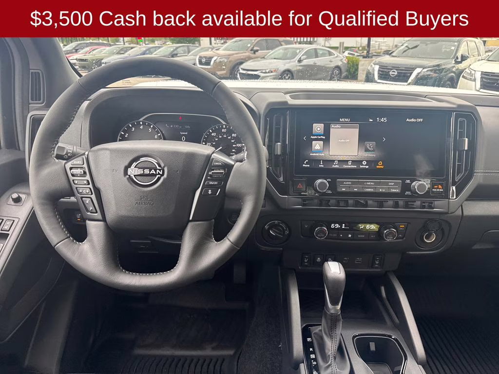 2026 Glacier White Nissan Frontier SV 4X4 Truck