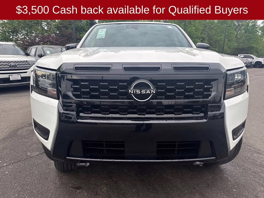 2026 Glacier White Nissan Frontier SV 4X4 Truck