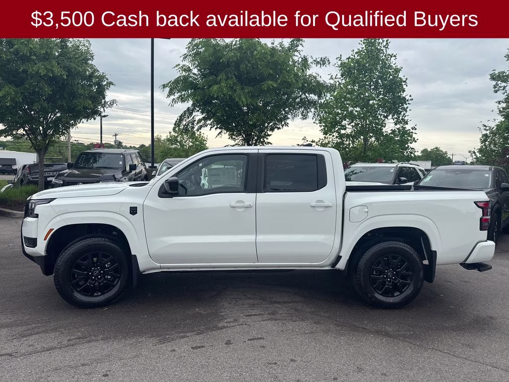 2026 Glacier White Nissan Frontier SV 4X4 Truck