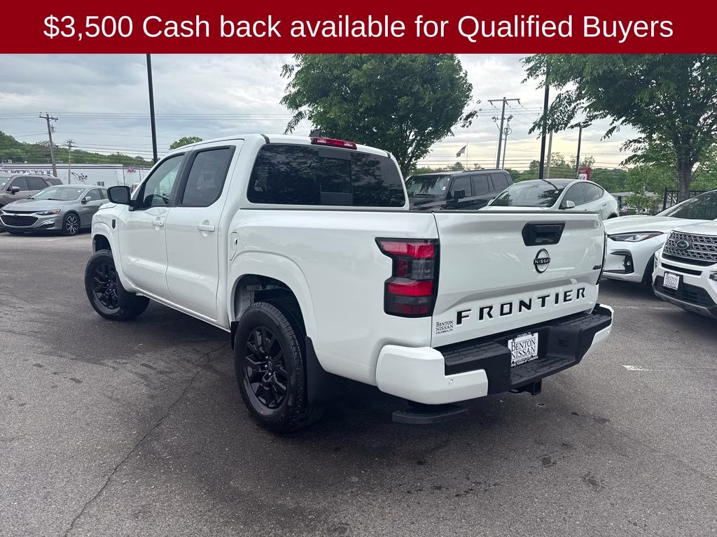 2026 Glacier White Nissan Frontier SV 4X4 Truck