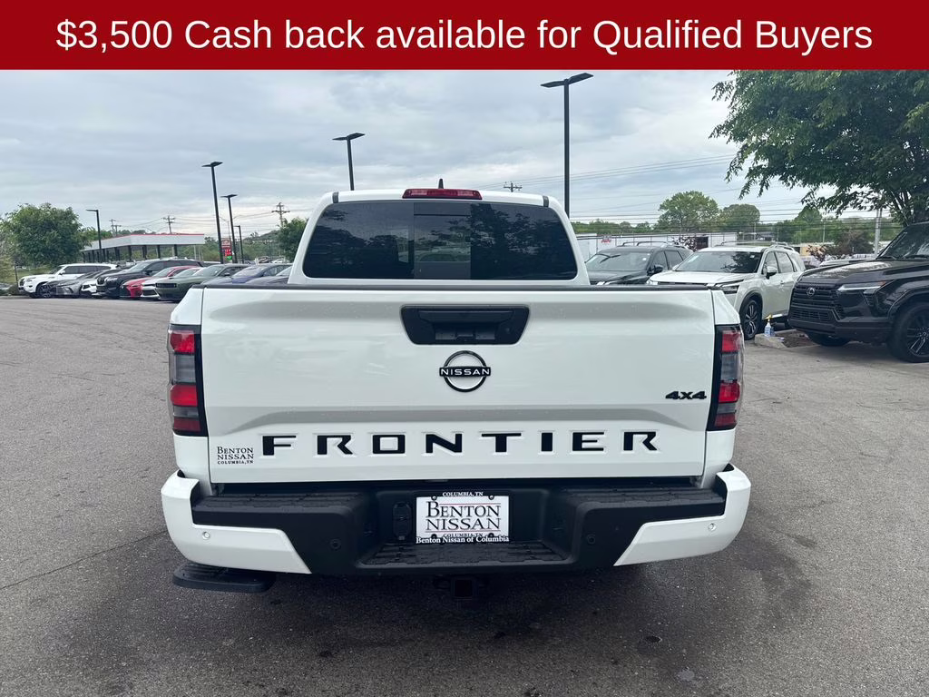 2026 Glacier White Nissan Frontier SV 4X4 Truck