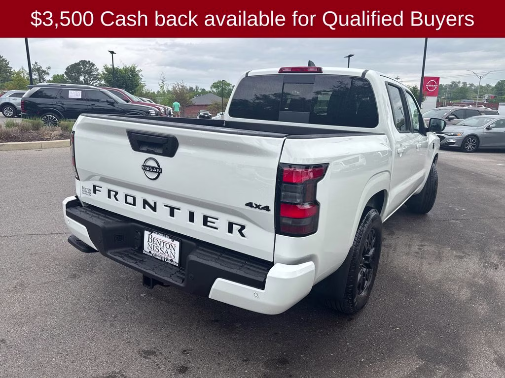 2026 Glacier White Nissan Frontier SV 4X4 Truck