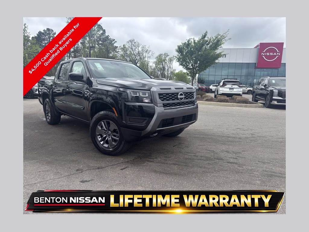 2026 Super Black Nissan Frontier SV 4X4 Truck