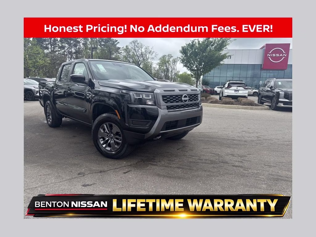 2026 Super Black Nissan Frontier SV 4X4 Truck
