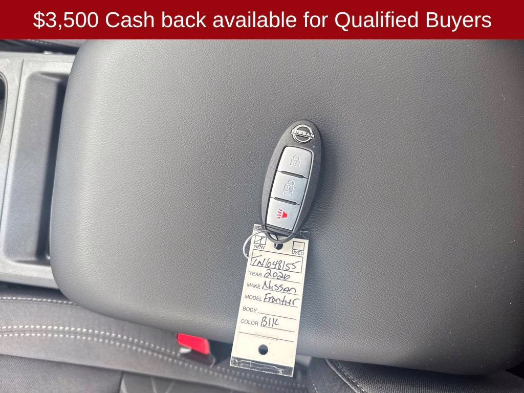 2026 Super Black Nissan Frontier SV 4X4 Truck