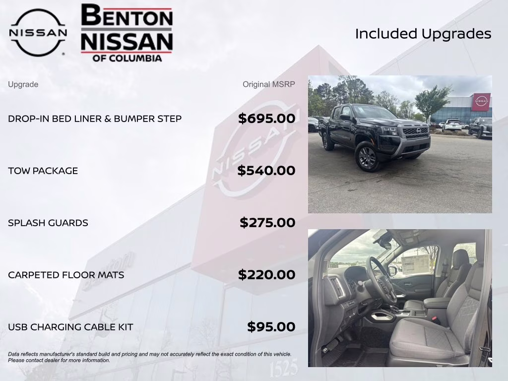 2026 Super Black Nissan Frontier SV 4X4 Truck