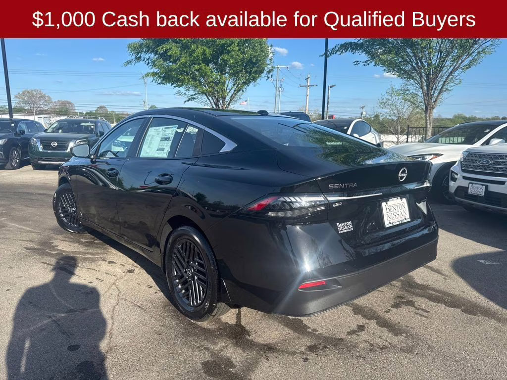 2026 Super Black Nissan Sentra SV FWD Sedan