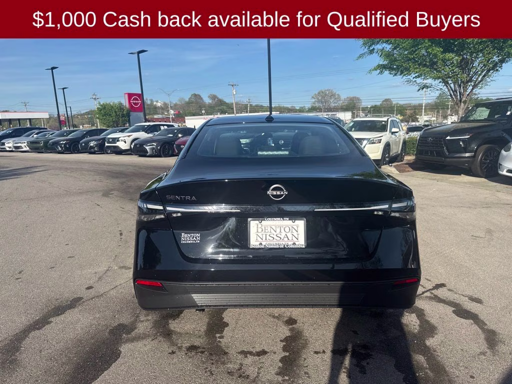 2026 Super Black Nissan Sentra SV FWD Sedan