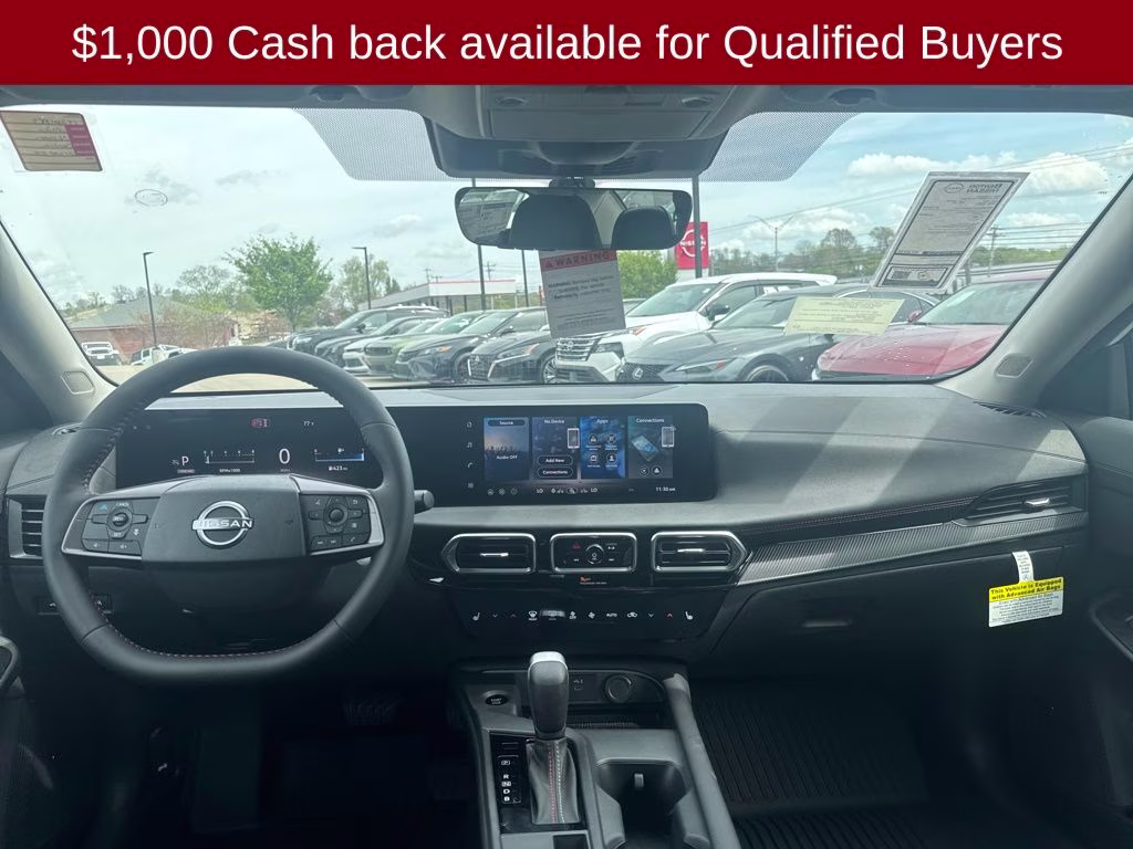 2026 Aspen White/Super Black Nissan Sentra SR FWD Sedan
