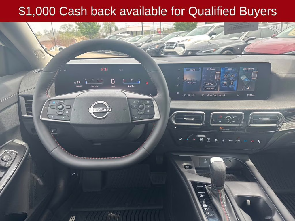 2026 Aspen White/Super Black Nissan Sentra SR FWD Sedan