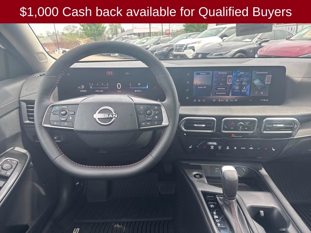 2026 Aspen White/Super Black Nissan Sentra SR FWD Sedan