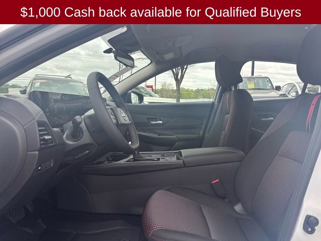 2026 Aspen White/Super Black Nissan Sentra SR FWD Sedan