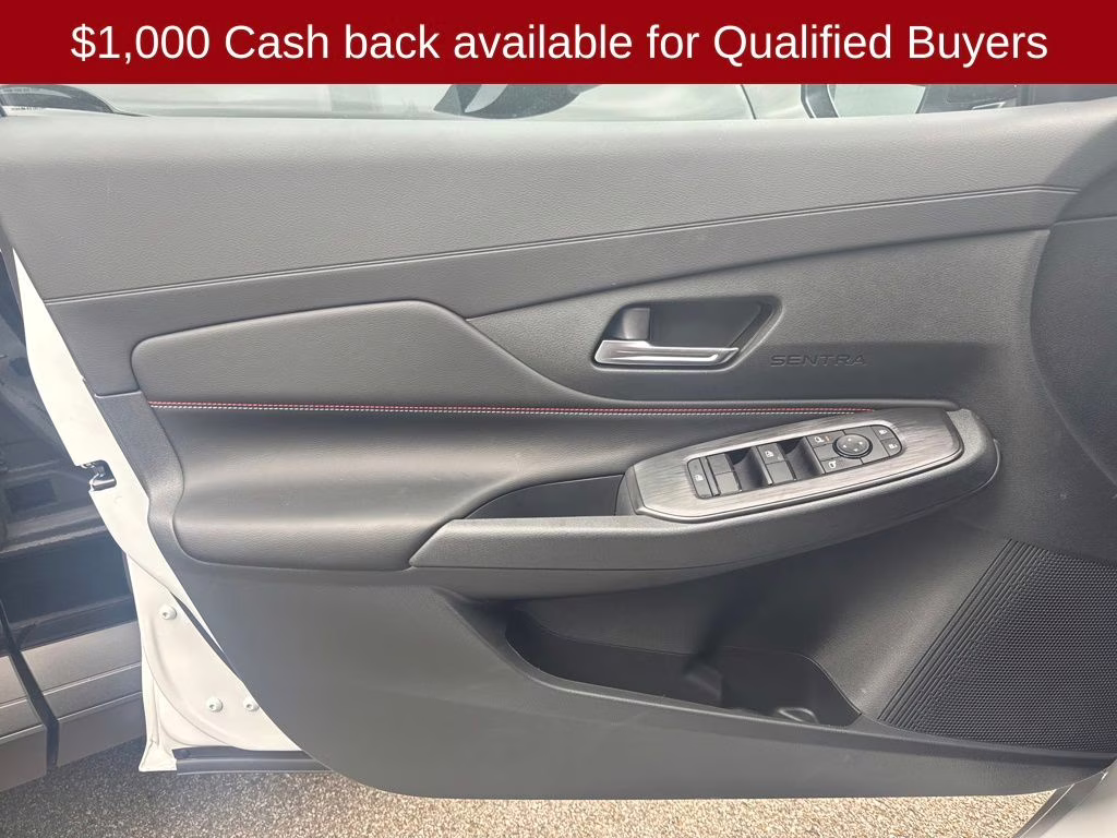 2026 Aspen White/Super Black Nissan Sentra SR FWD Sedan