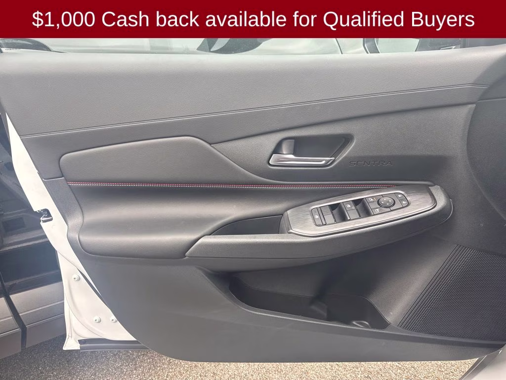 2026 Aspen White/Super Black Nissan Sentra SR FWD Sedan