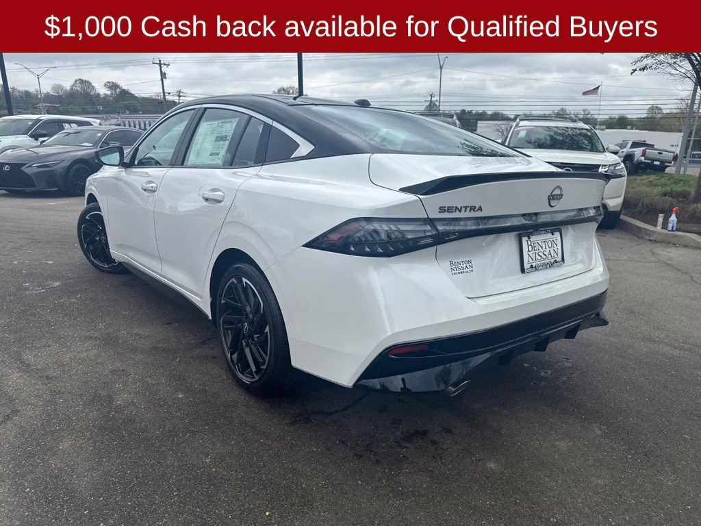 2026 Aspen White/Super Black Nissan Sentra SR FWD Sedan