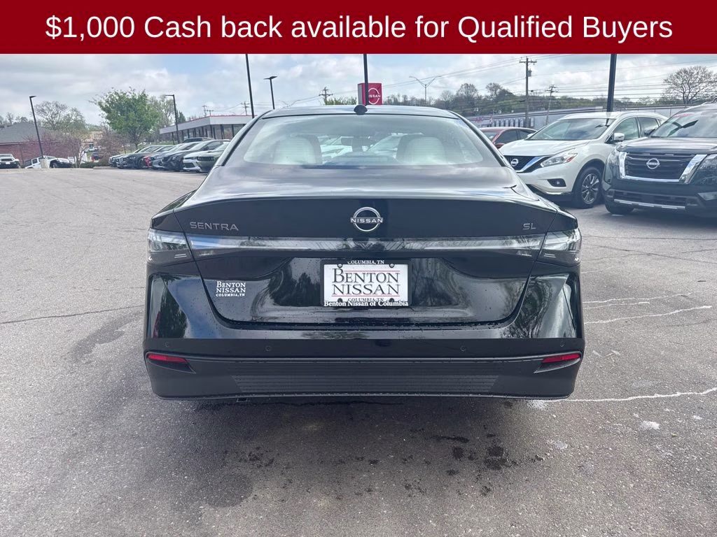 2026 Super Black Nissan Sentra SL FWD Sedan