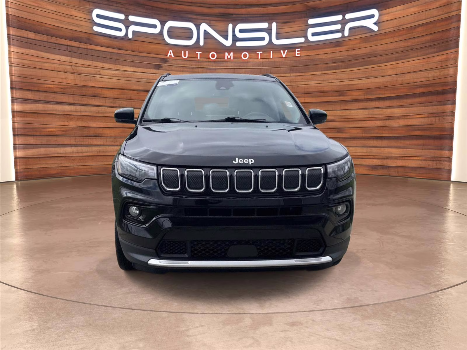 2022 Diamond Black Crystal Pearlcoat Jeep Compass Limited 4X4 SUV