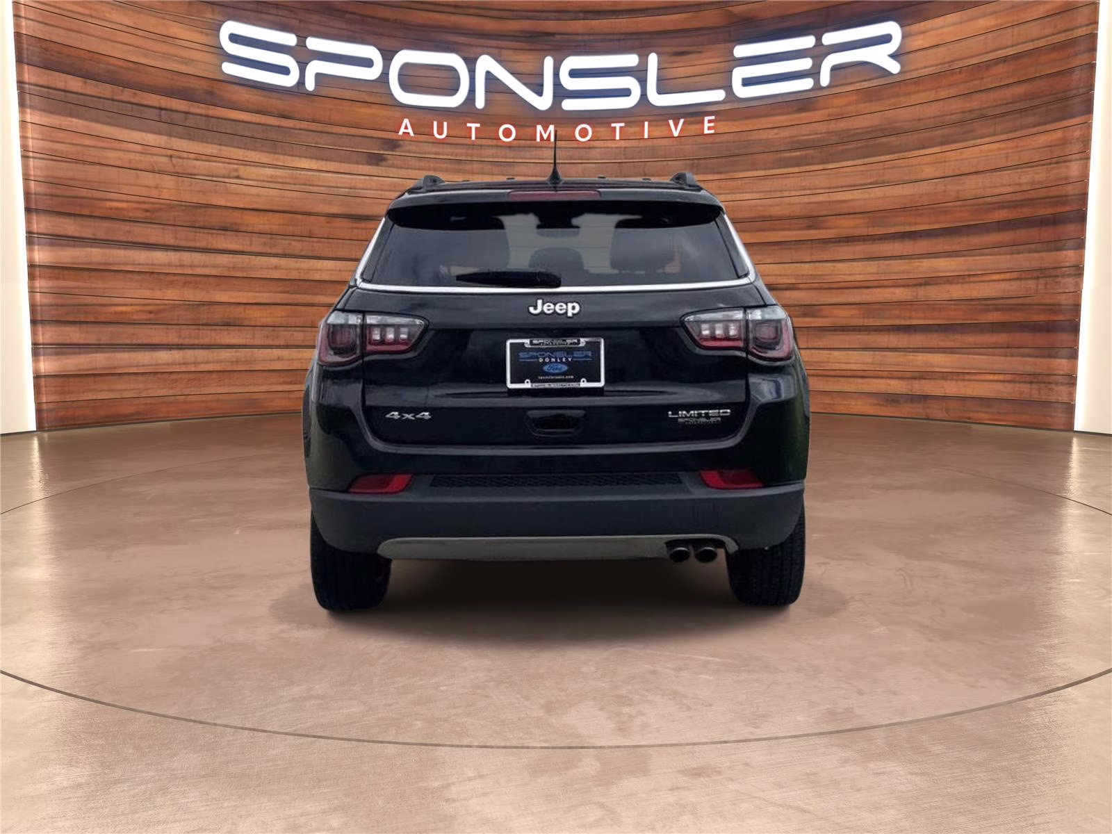 2022 Diamond Black Crystal Pearlcoat Jeep Compass Limited 4X4 SUV