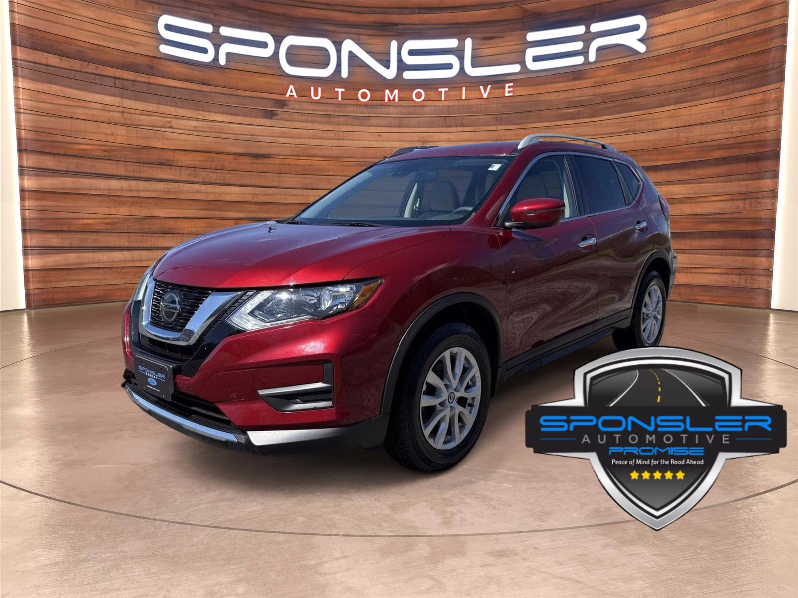 2019 Scarlet Ember Tintcoat Nissan Rogue SV AWD SUV