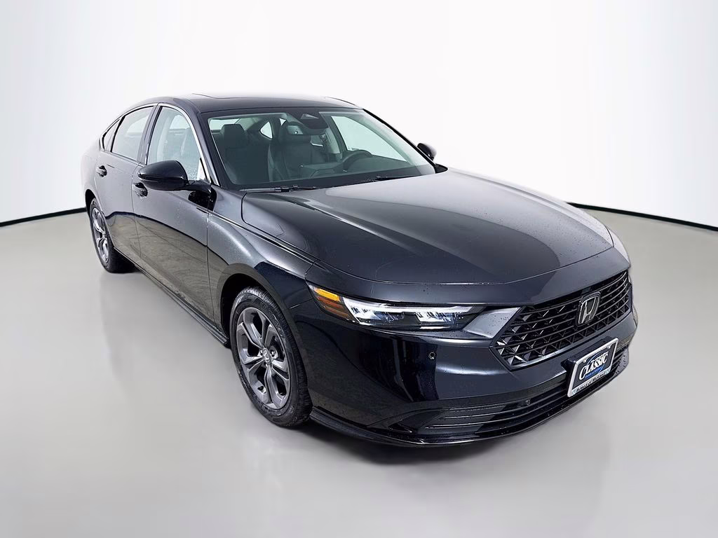 2026 Crystal Black Pearl Honda Accord Hybrid EX-L FWD Sedan