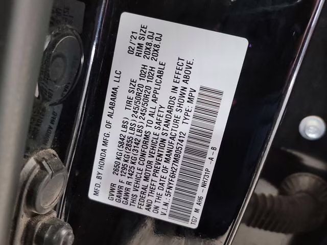 2021 Crystal Black Pearl Honda Pilot Special Edition AWD SUV