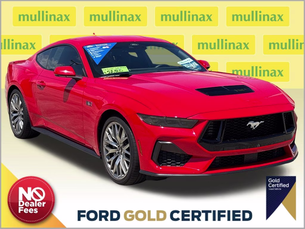 2025 Race Red Ford Mustang GT Premium RWD Coupe