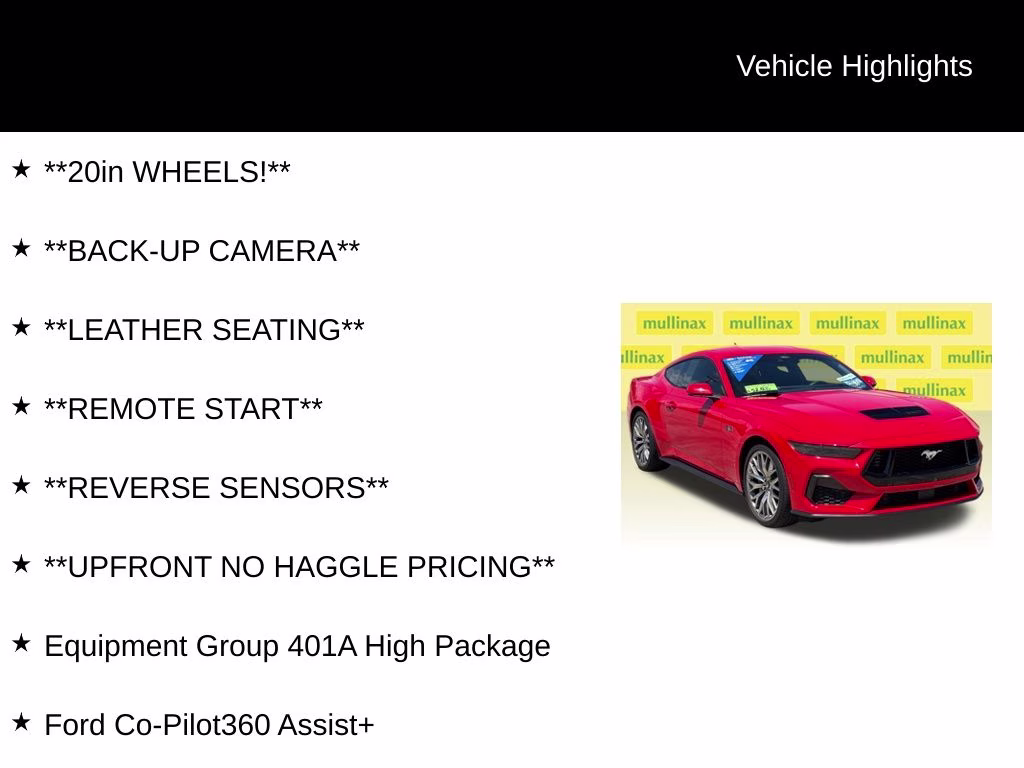 2025 Race Red Ford Mustang GT Premium RWD Coupe