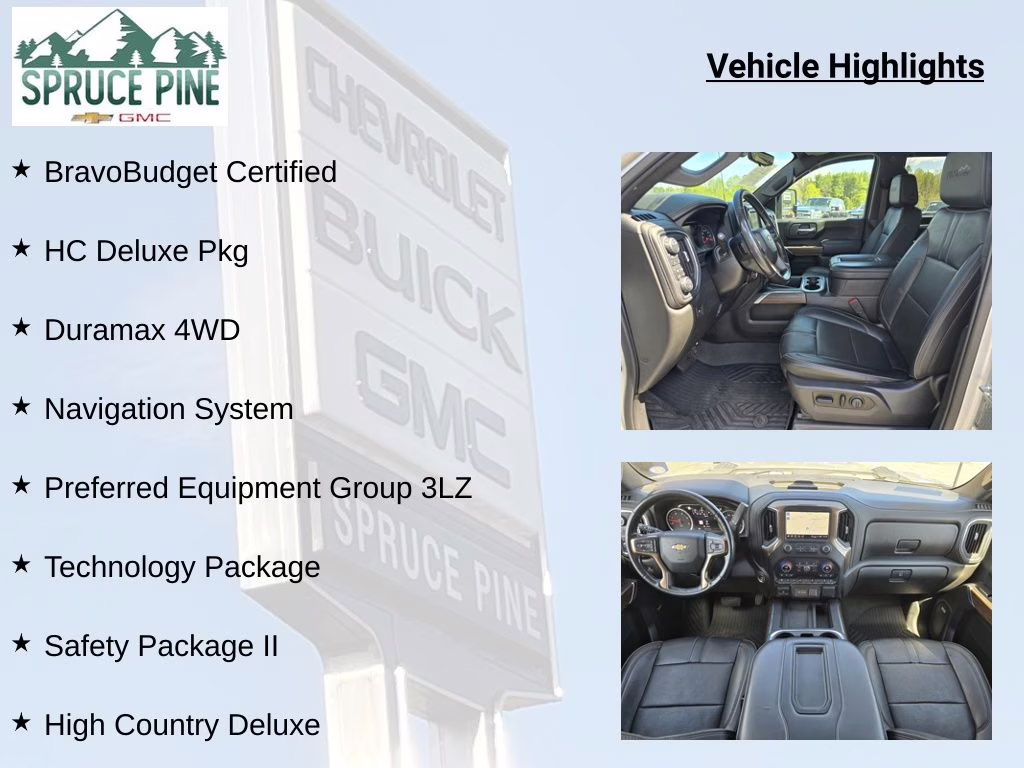 2021 Silver Ice Metallic Chevrolet Silverado 2500HD High Country 4X4 Truck