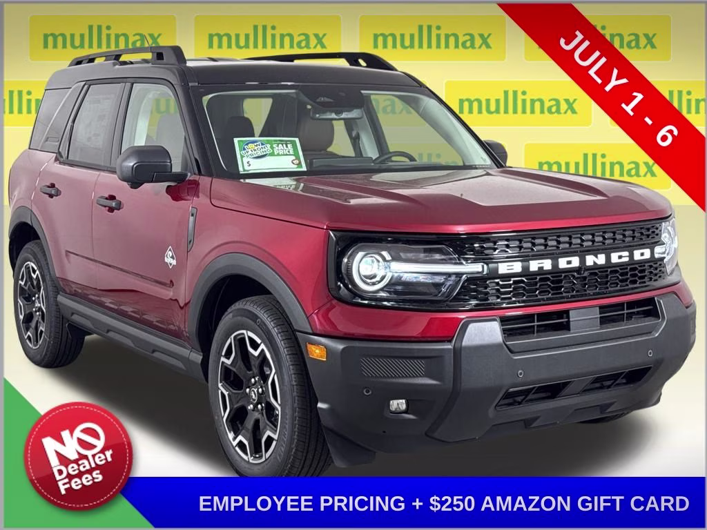 2026 Ruby Red Metallic Tinted Clearcoat Ford Bronco Sport Outer Banks 4X4 SUV