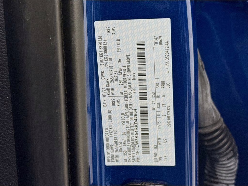 2024 Blue Metallic Ford F-150 XLT RWD Truck