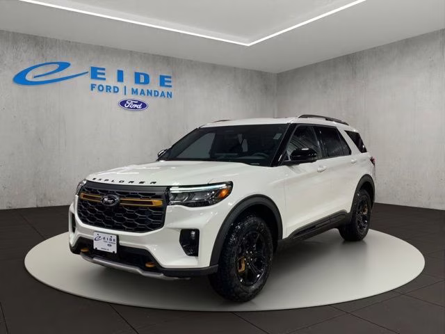 2026 Star White Metallic Tri-Coat Ford Explorer Tremor 4X4 SUV