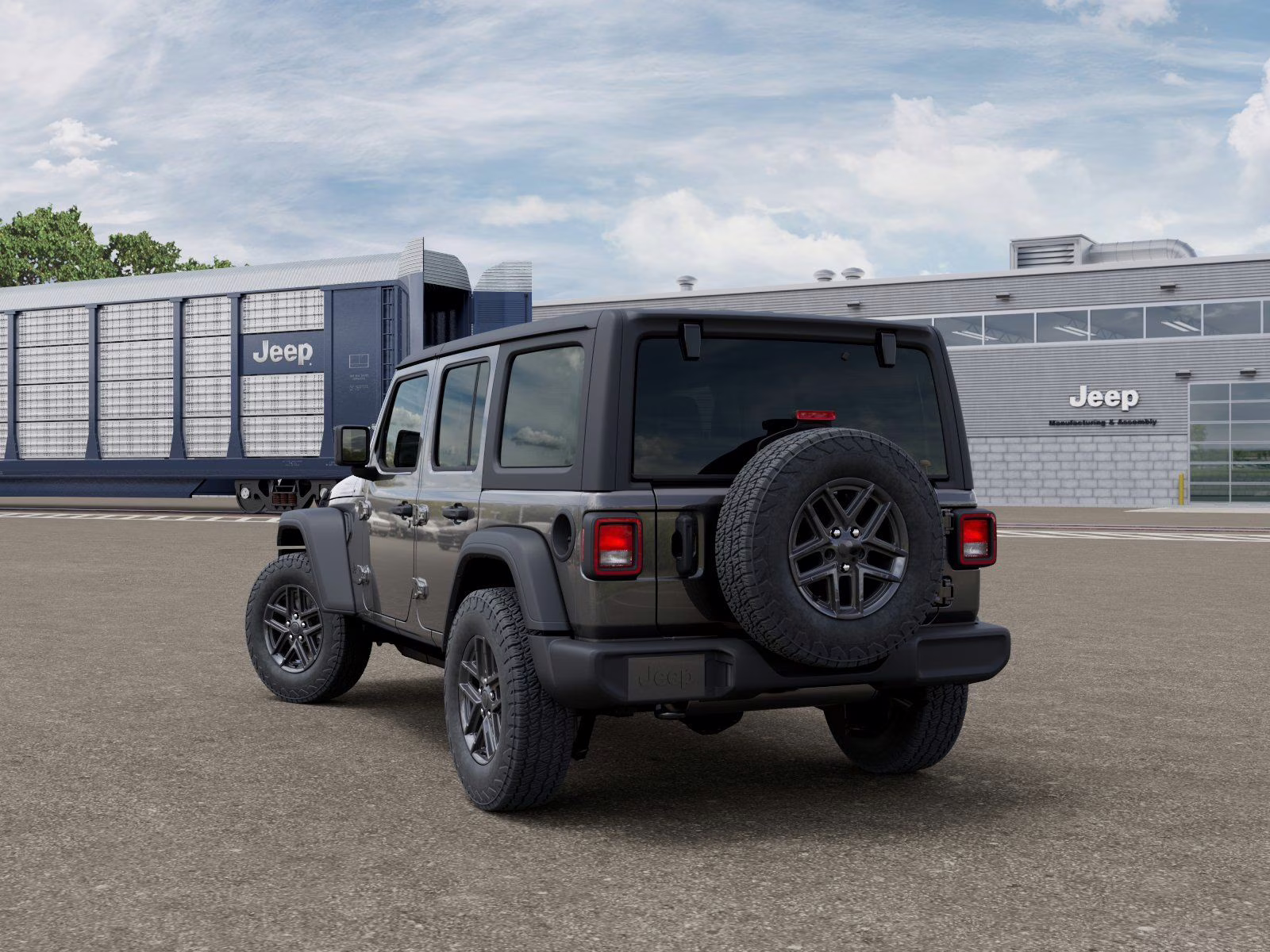 2026 Granite Crystal Metallic Clearcoat Jeep Wrangler Sport S 4X4 SUV