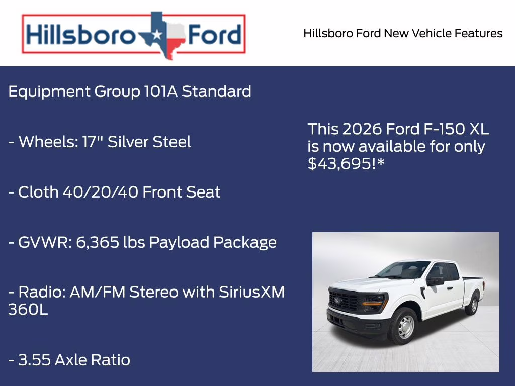 2026 Oxford White Ford F-150 XL RWD Truck