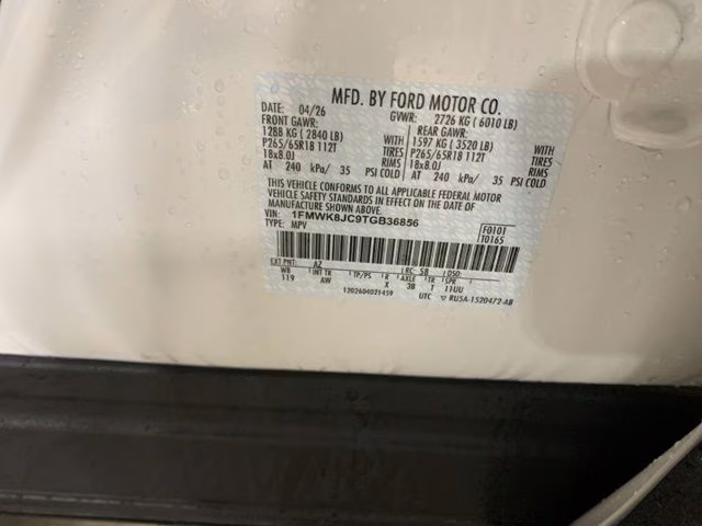 2026 Star White Metallic Tri-Coat Ford Explorer Tremor 4X4 SUV